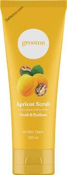 Groome Apricot Scrub - with Walnut Shell Powder 100ml